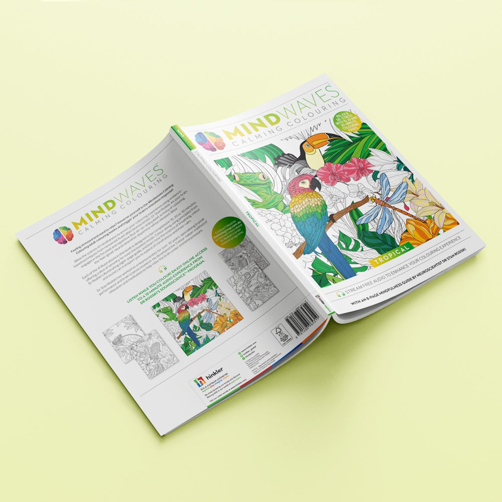Mindwaves Calming Colouring Book - Tropical
