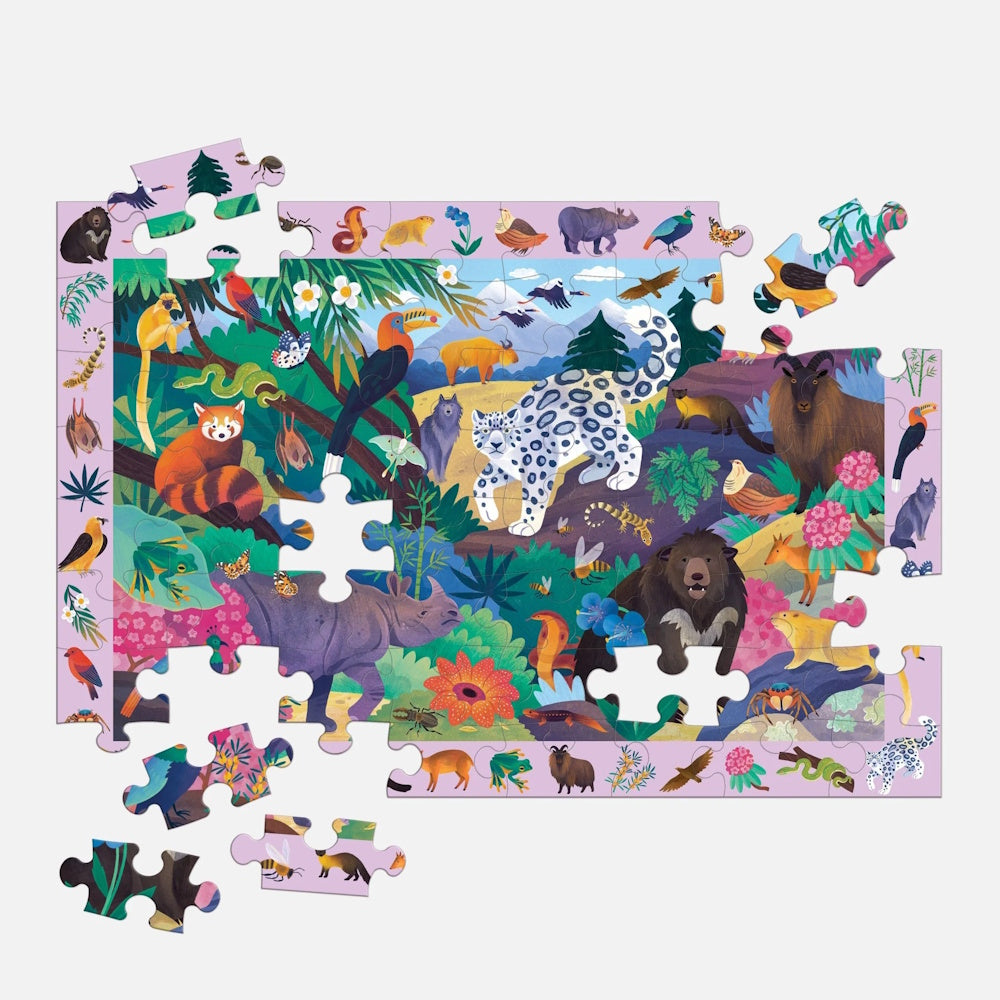 Mudpuppy In the Mountains Safari 64 Piece Search and Find Puzzle