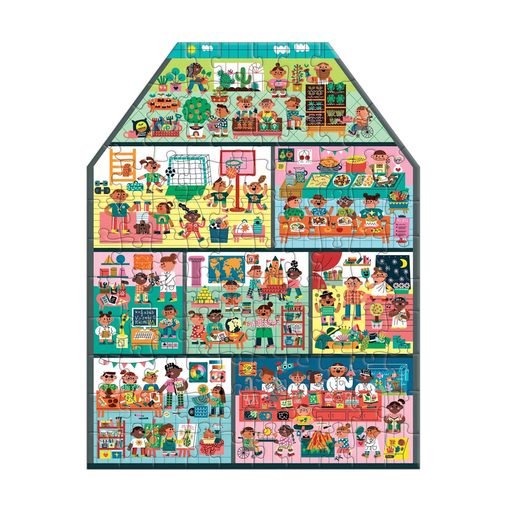 My School is Cool! 100 Piece House-Shaped Puzzle