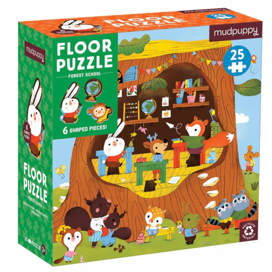 Mudpuppy 25 Piece Floor Puzzle - Forest School