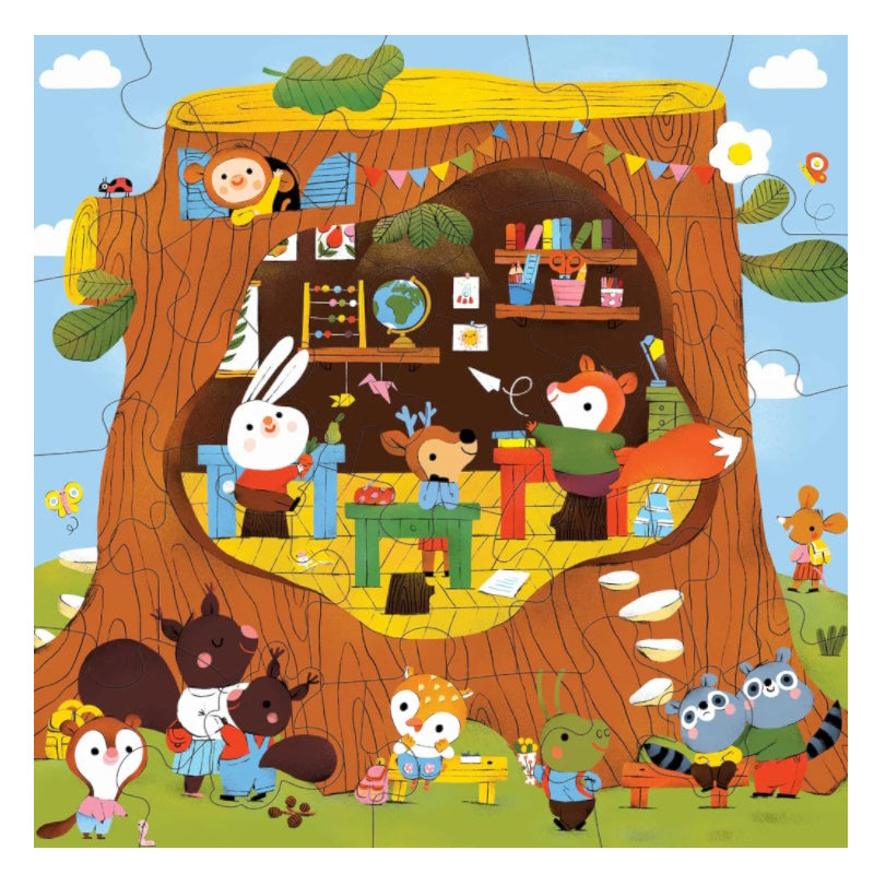 Mudpuppy 25 Piece Floor Puzzle - Forest School