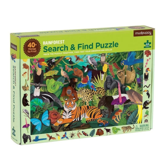 Rainforest Search and Find 64 Piece Puzzle