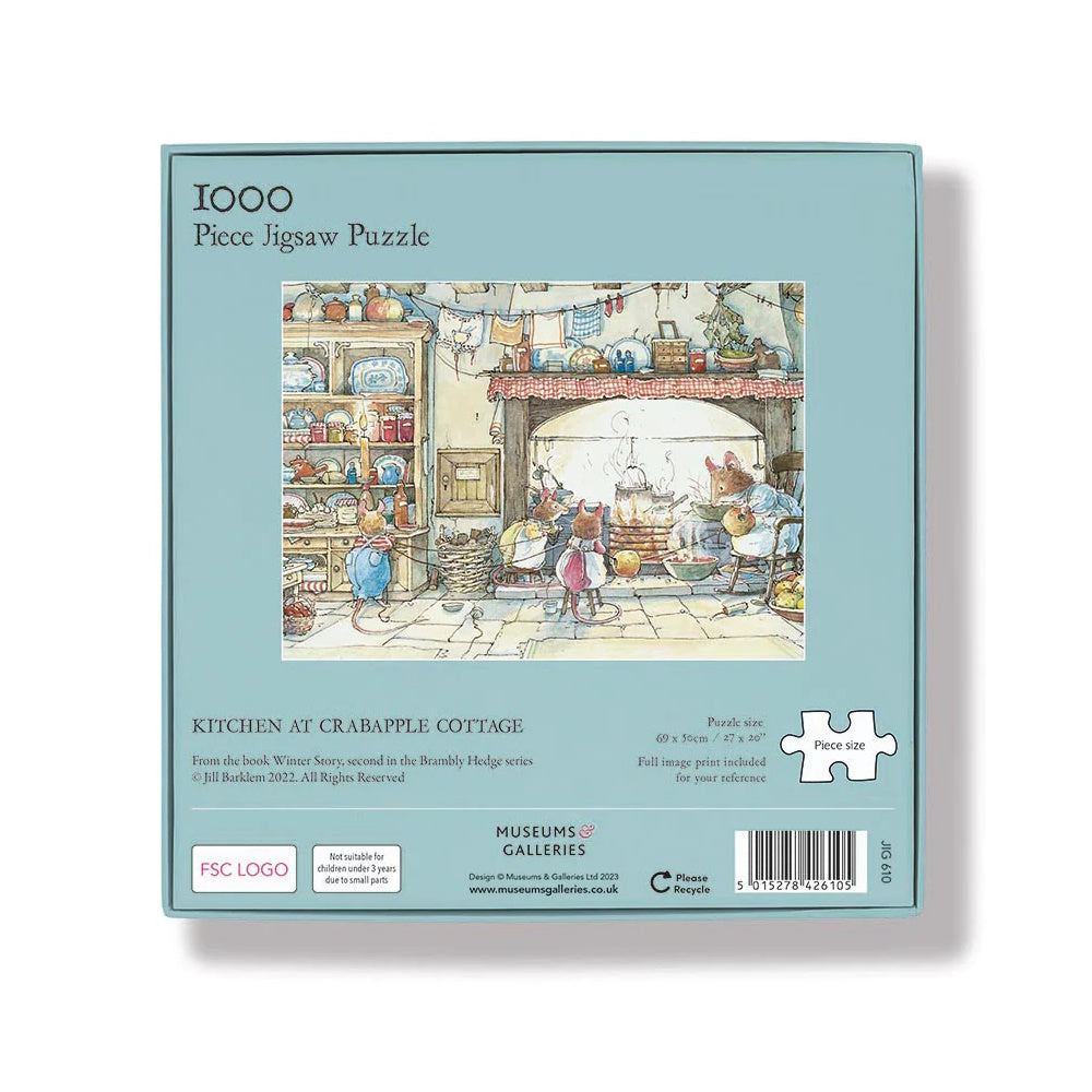Brambly Hedge 1000 Piece Jigsaw Puzzle - Kitchen at Crabapple Cottage