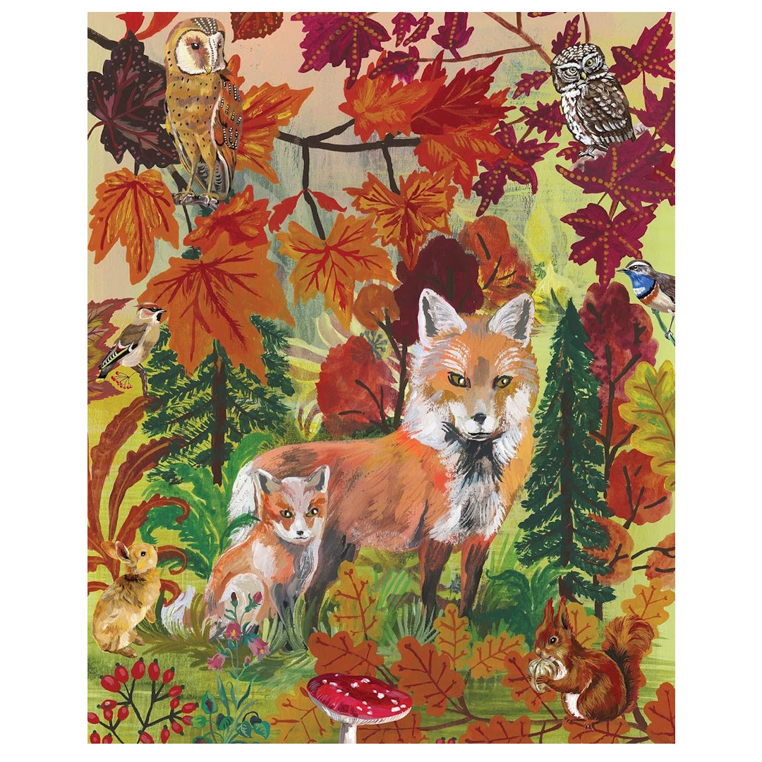Nathalie Lété: Fall Foxes 1000 Piece Puzzle