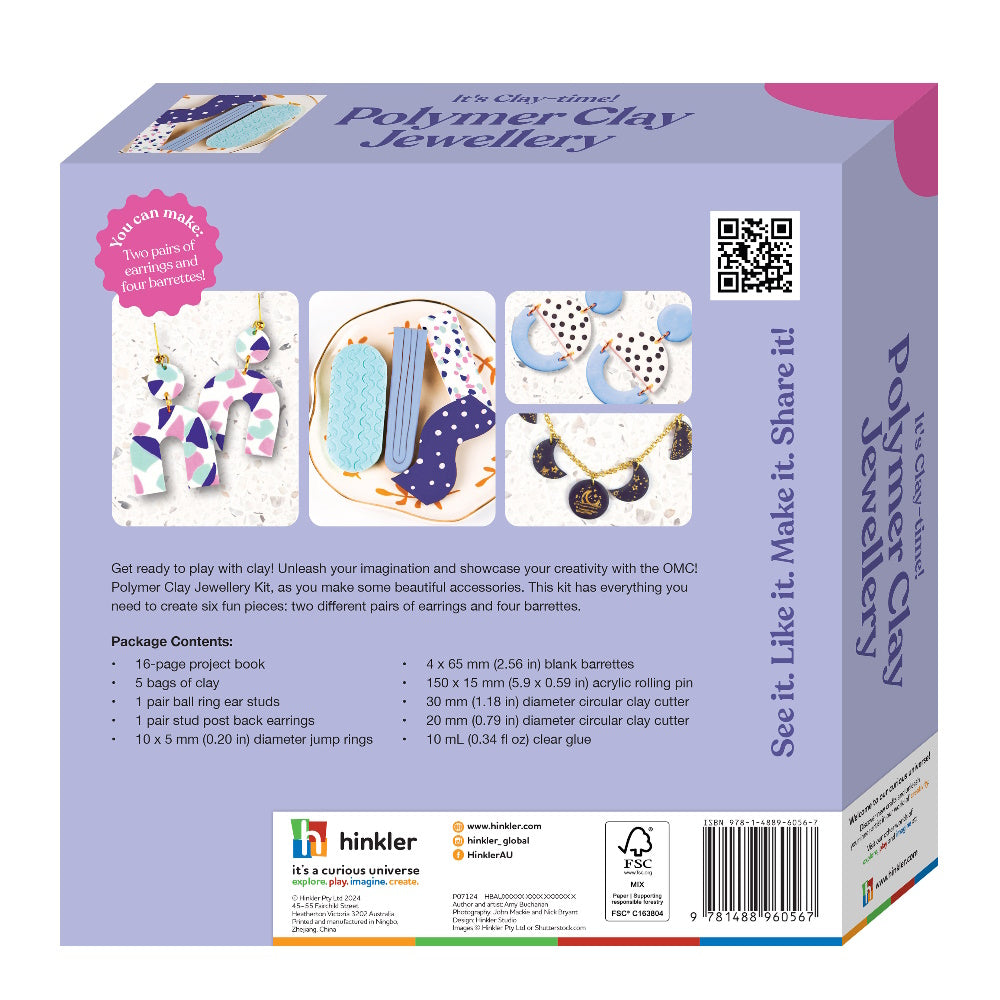 OMC! It's Clay Time! Polymer Clay Jewellery Kit