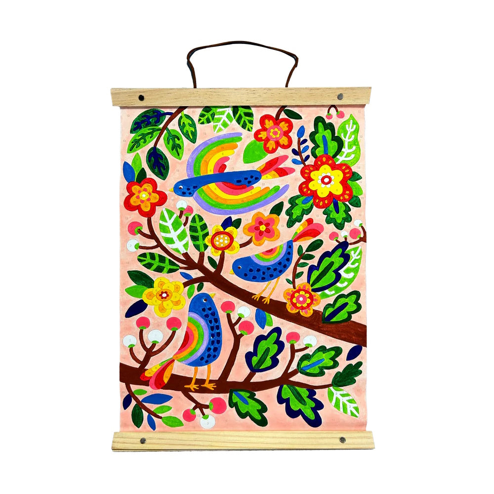 OOLY Paintology Paint-By-Number Canvas Kit - Blue Birds