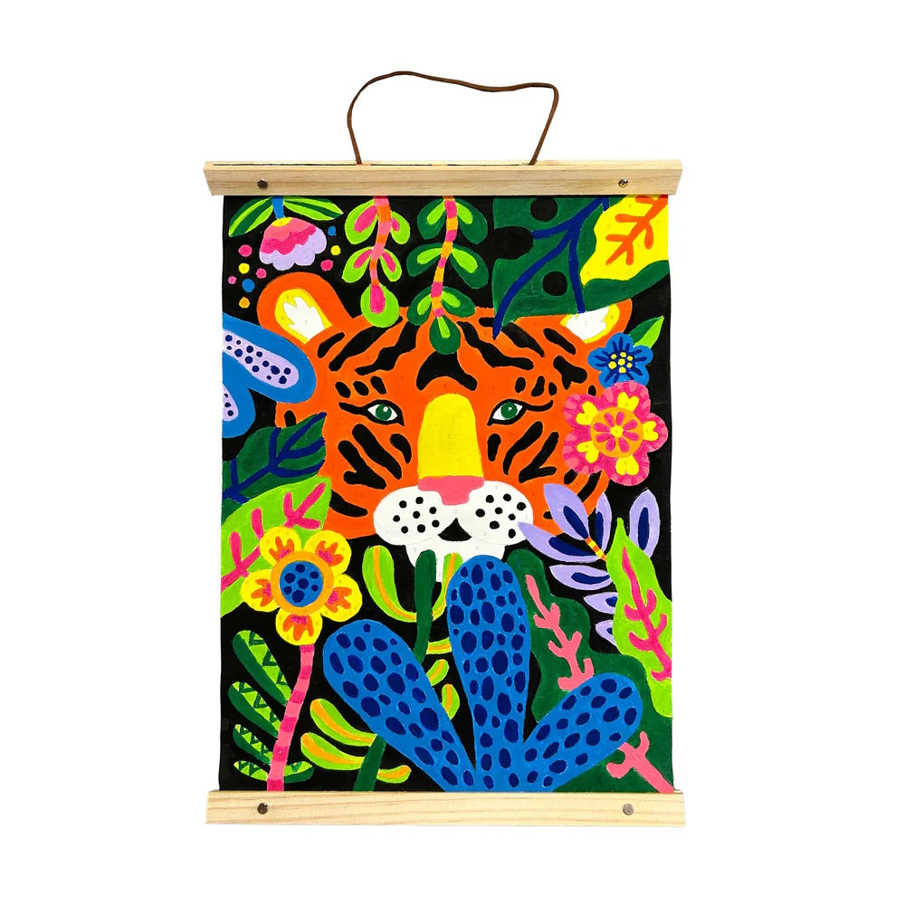 OOLY Paintology Paint-By-Number Canvas Kit - Tiger Eyes