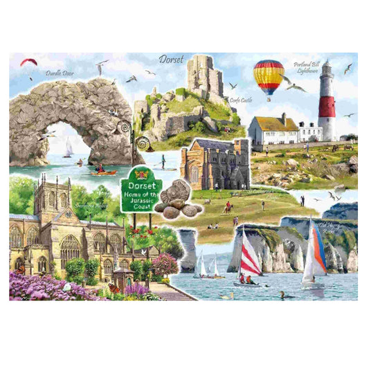 Otter House 1000 Piece Puzzle - Dorset Montage