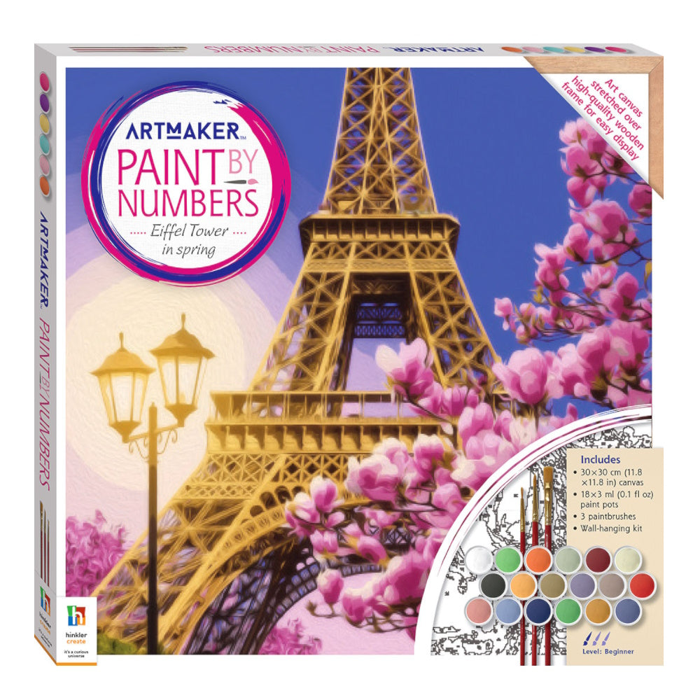 Paint by Numbers Canvas - Eiffel Tower in Spring