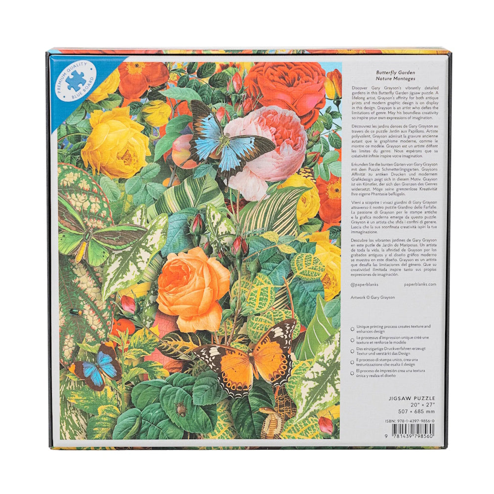 Paperblanks 1000 Piece Puzzle - Butterfly Garden
