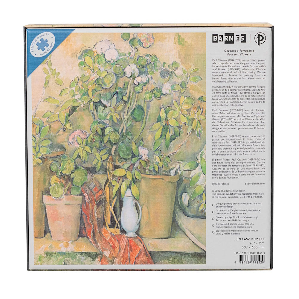 Paperblanks 1000 Piece Puzzle - Cezanne's Terracotta Pots and Flowers