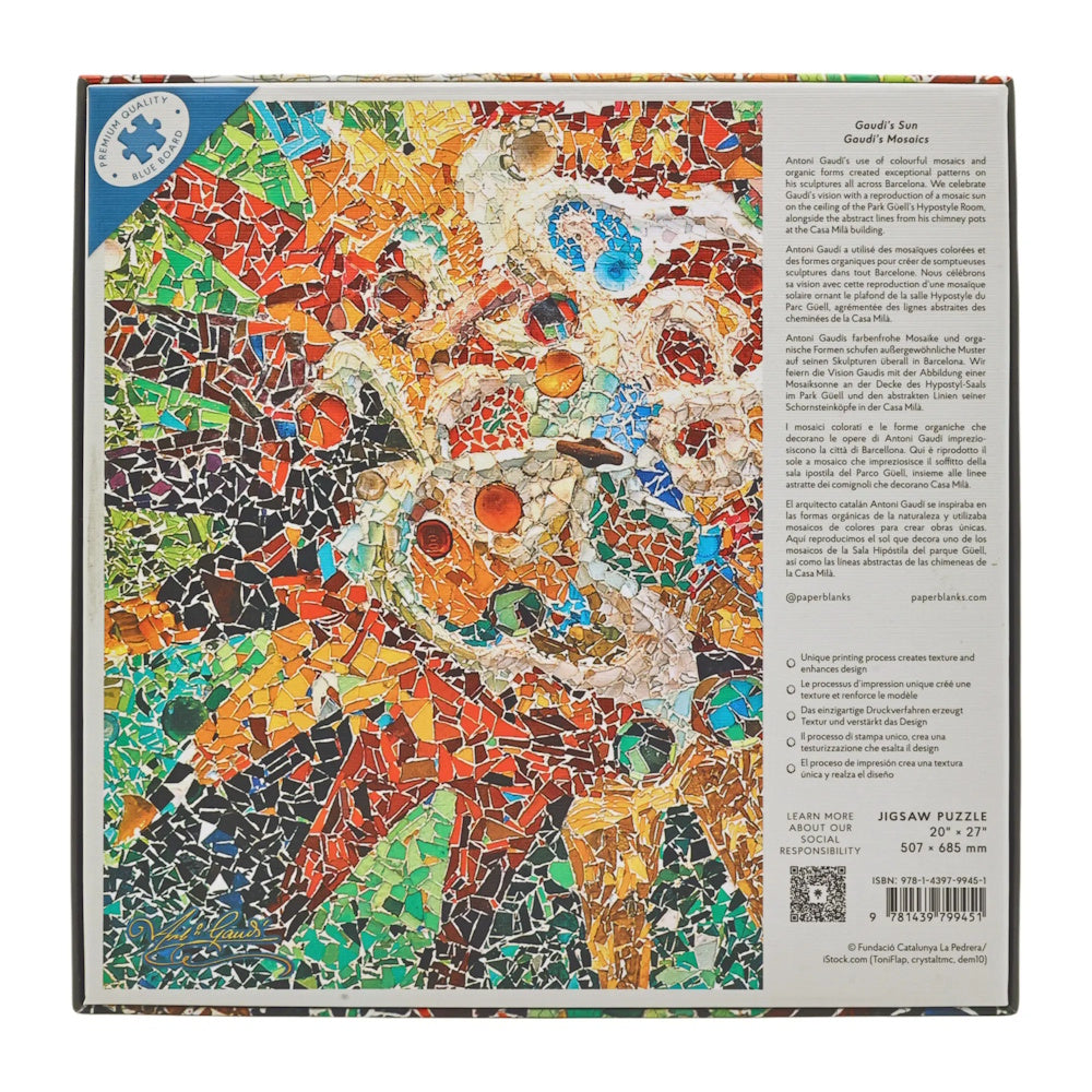 Paperblanks 1000 Piece Puzzle - Gaudi's Sun
