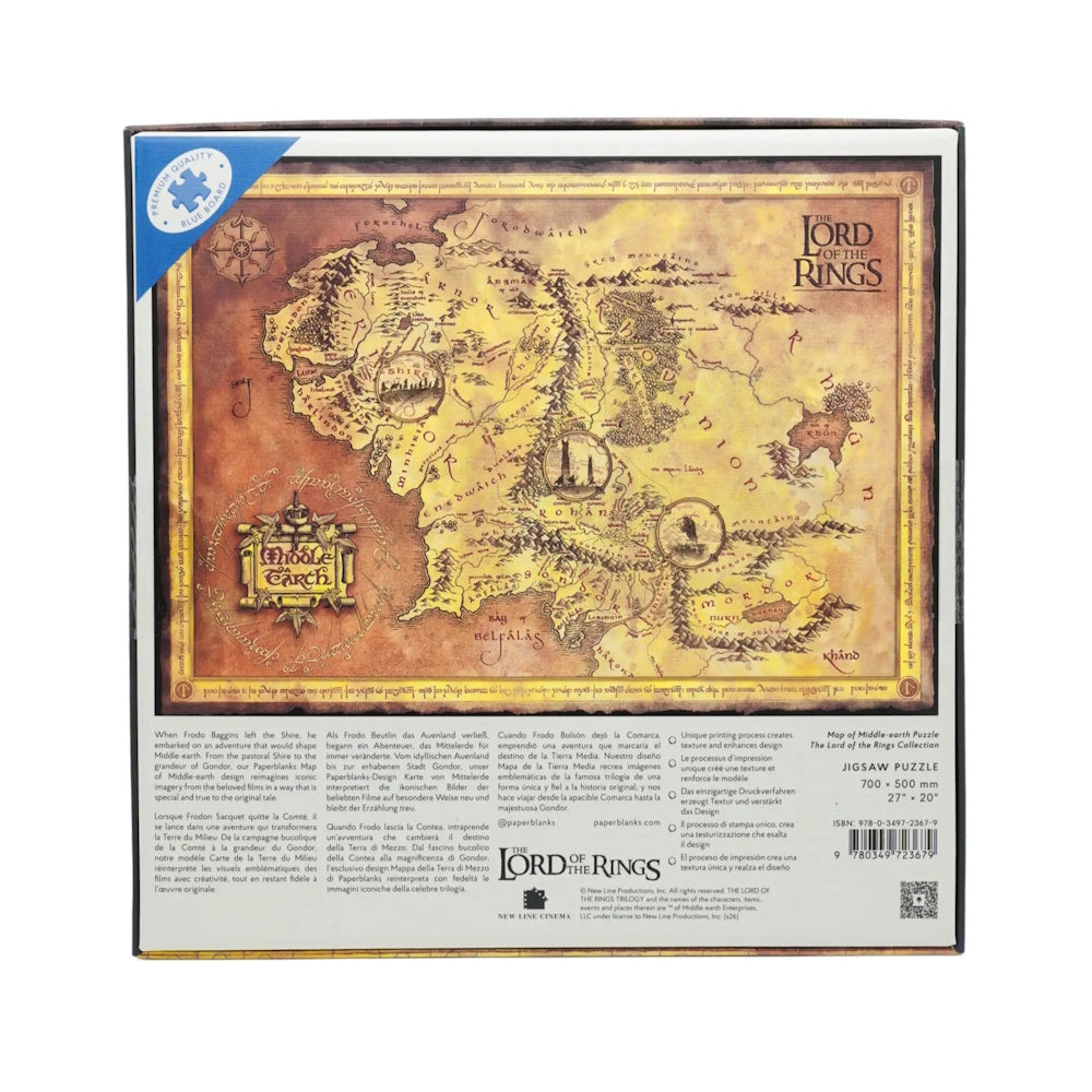 Paperblanks 1000 Piece Puzzle - Map of Middle-earth