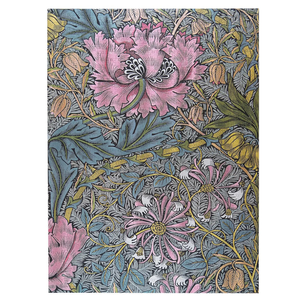 Paperblanks 1000 Piece Puzzle - Morris Pink Honeysuckle
