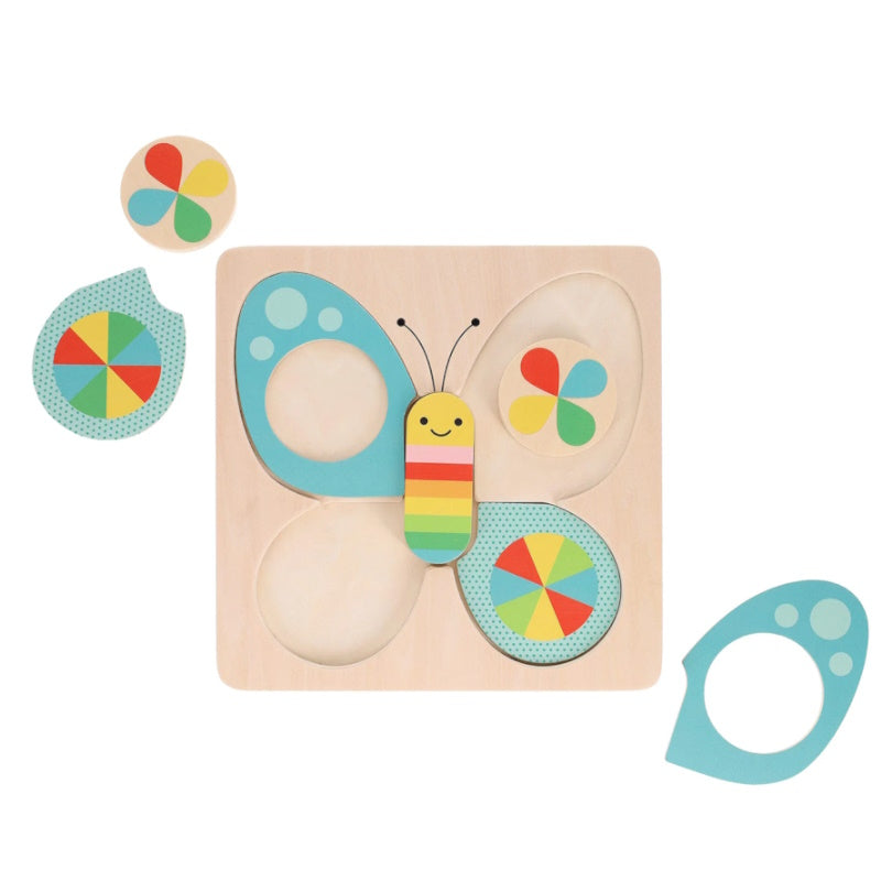 Chunky Wood Puzzle - Little Butterfly