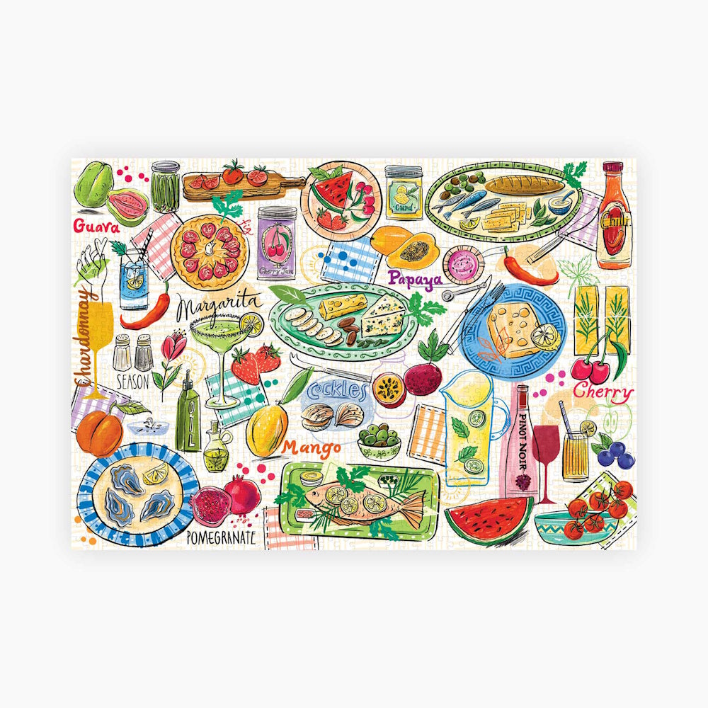 PieceHouse 1000 Piece Puzzle - Feast & Fizz