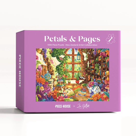 PieceHouse 1000 Piece Puzzle - Petals & Pages