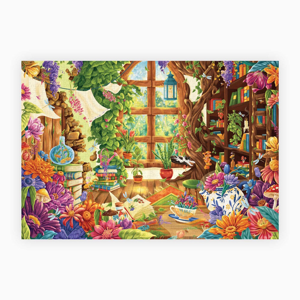 PieceHouse 1000 Piece Puzzle - Petals & Pages