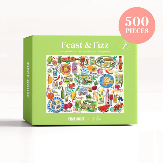 PieceHouse 500 Piece Puzzle - Feast & Fizz