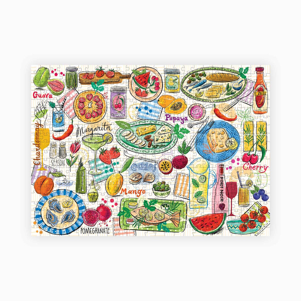 PieceHouse 500 Piece Puzzle - Feast & Fizz