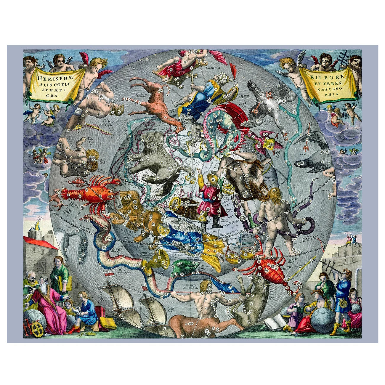 Pomegranate 1000 Piece Puzzle - Andreas Cellarius: Celestial Atlas
