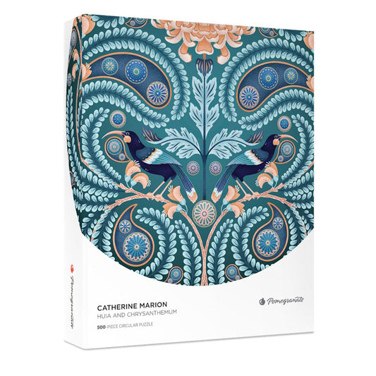 Pomegranate 500 Piece Circular Puzzle - Huia & Chrysanthemum