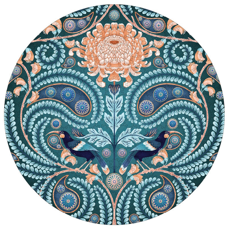 Pomegranate 500 Piece Circular Puzzle - Huia & Chrysanthemum