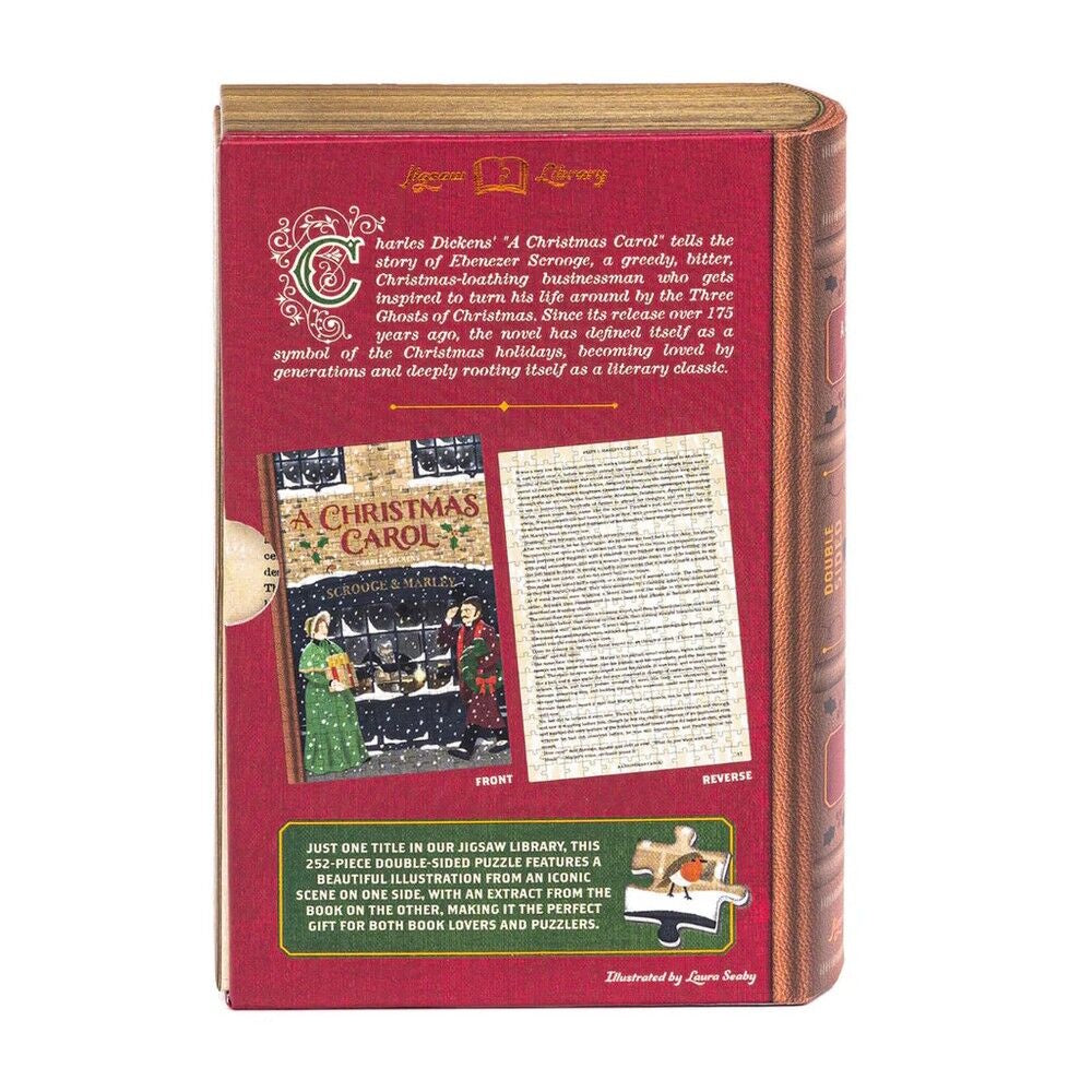 Professor Puzzle 252 Piece Double-Sided Book Puzzle - A Christmas Carol