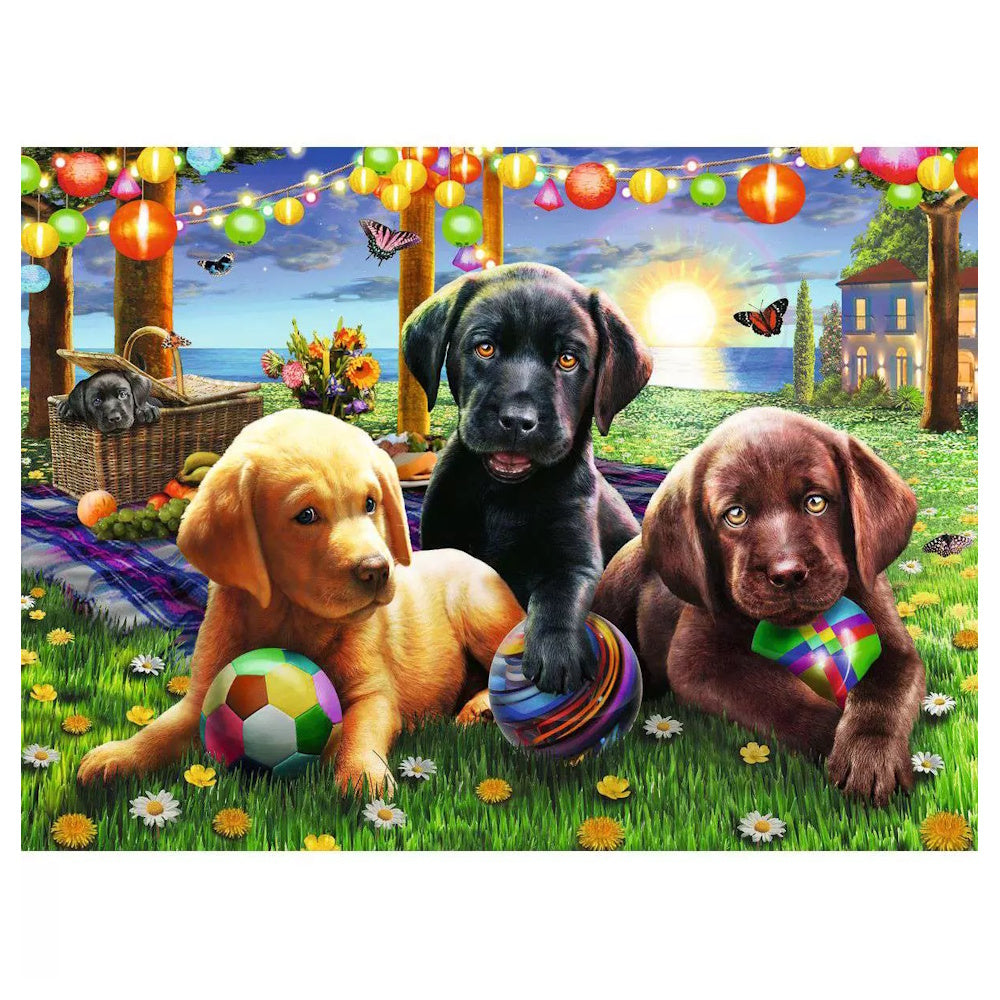 Ravensburger 100 Piece Puzzle - Puppy Picnic