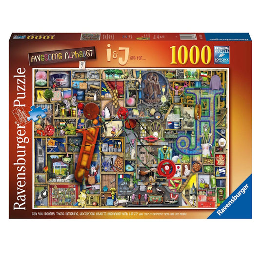 Ravensburger 1000 Piece Puzzle - Awesome Alphabet I & J