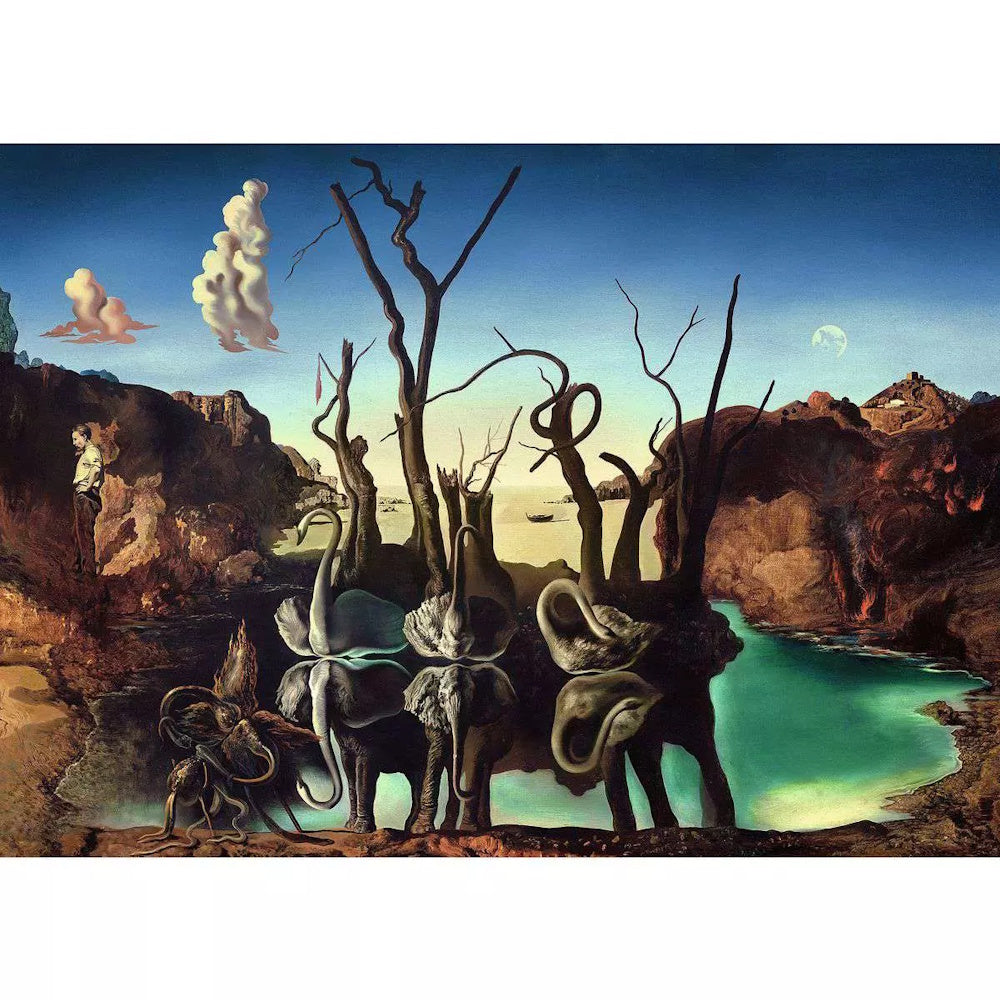 Ravensburger 1000 Piece Puzzle - Salvador Dali: Swans Reflecting Elephants