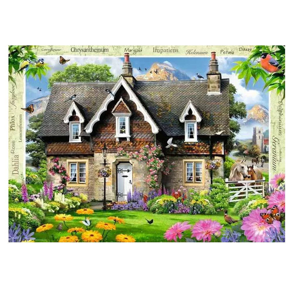 Ravensburger 1000 Piece Puzzle - Hillside Cottage