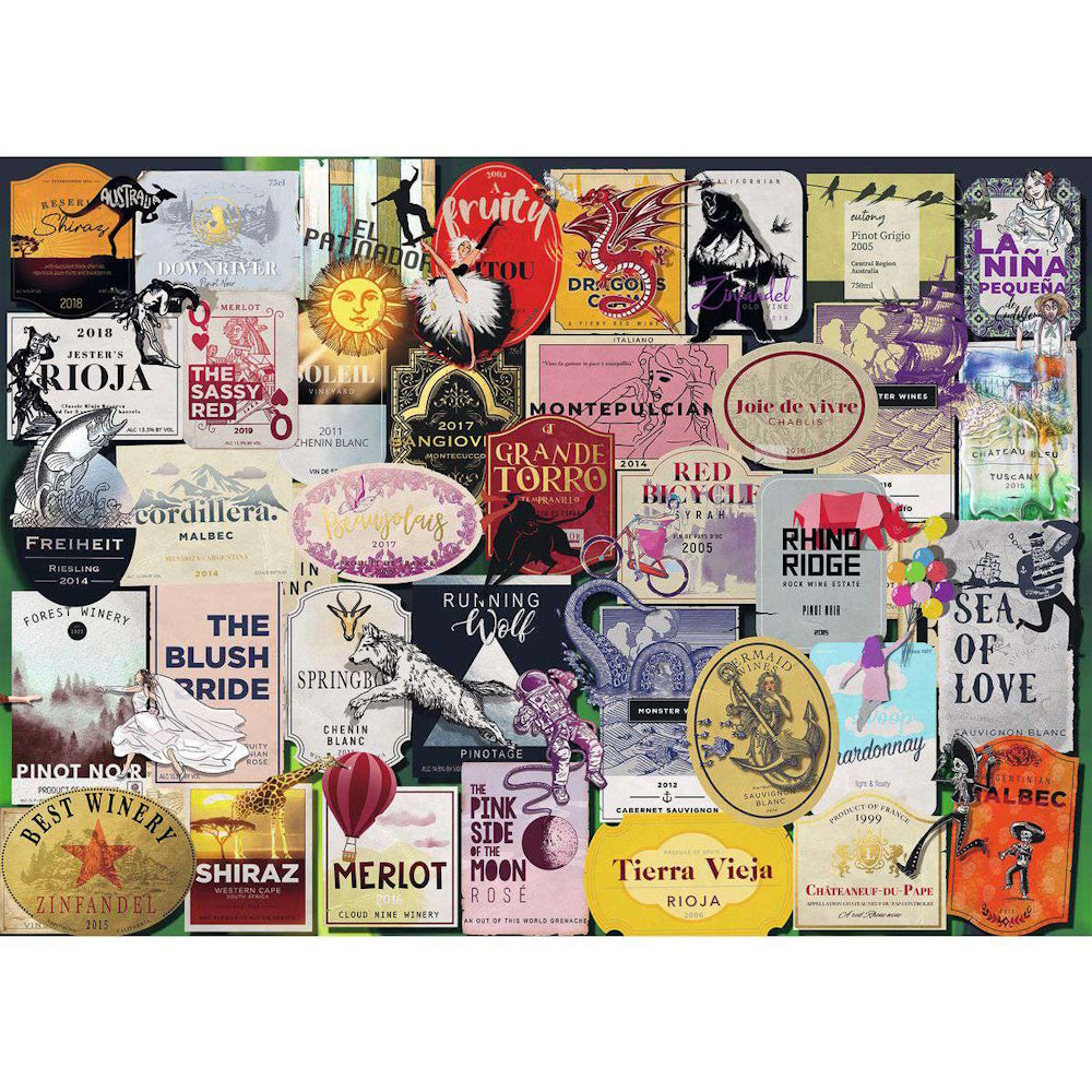 Ravensburger 1000 Piece Puzzle - Wine Labels