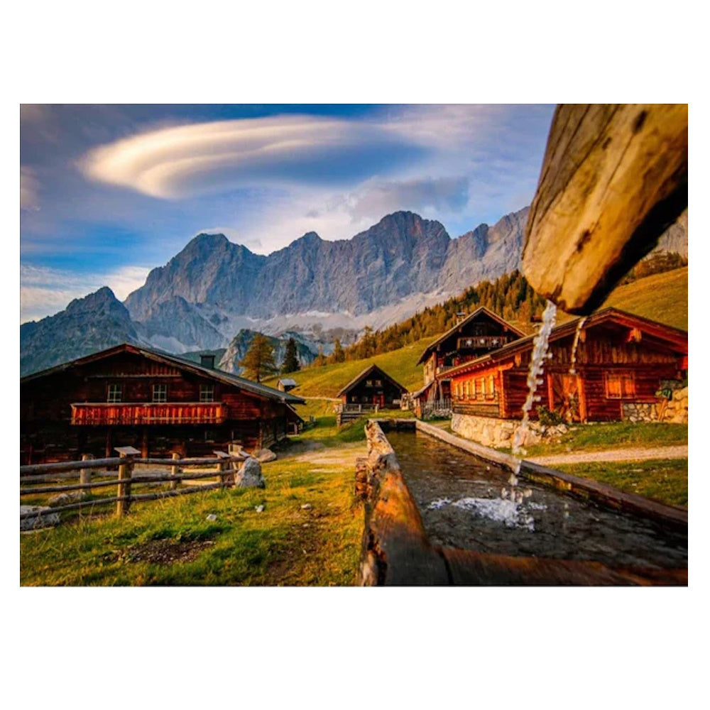 Ravensburger 1000 Piece Puzzle - Neustattalm, Dachstein Mountains