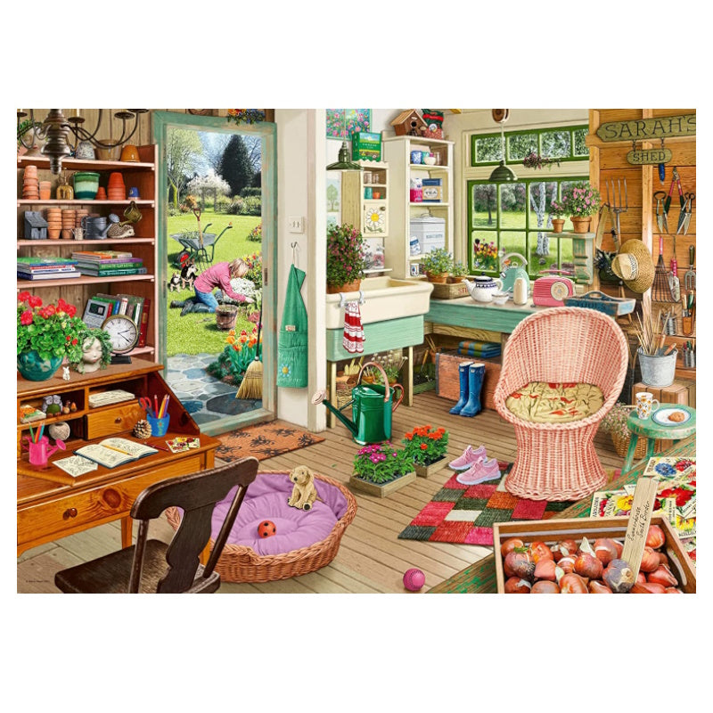 Ravensburger 1000 Piece Puzzle - My Haven #8 - The Gardener's Shed