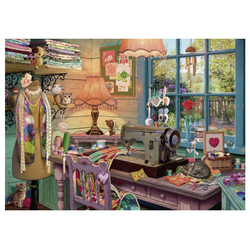 Ravensburger 1000 Piece Puzzle - My Haven #4 - The Sewing Shed