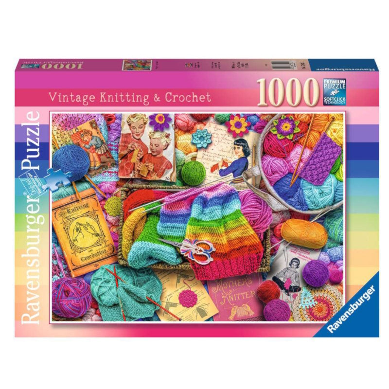 Ravensburger 1000 Piece Puzzle - Vintage Knitting & Crochet