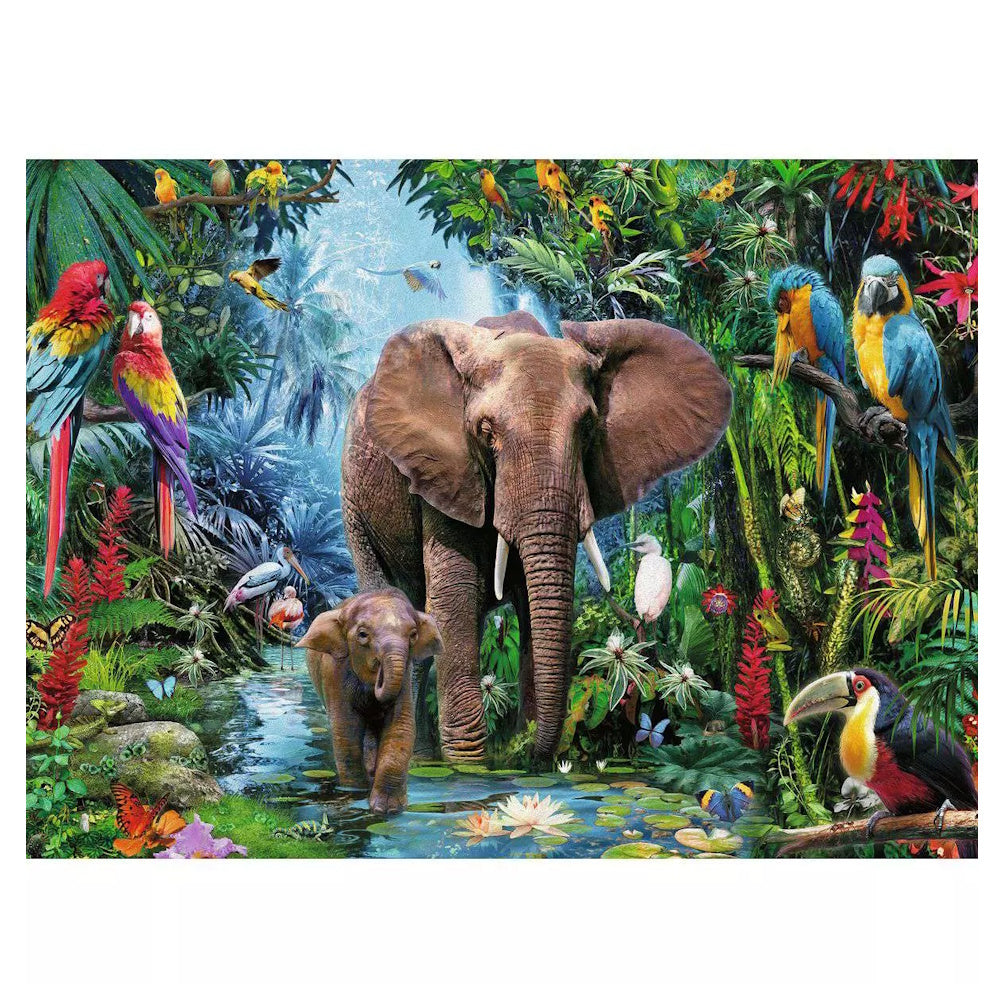 Ravensburger 150 Piece Puzzle - Elephants at the Oasis