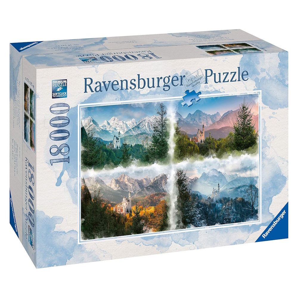 Ravensburger 18000 Piece Puzzle - Neuschwanstein Castle through the Seasons