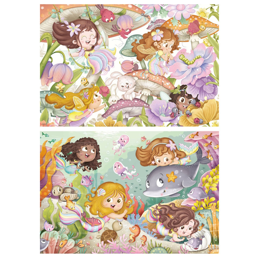 Ravensburger 2 x 12 Piece Puzzles - Fairies and Mermaids