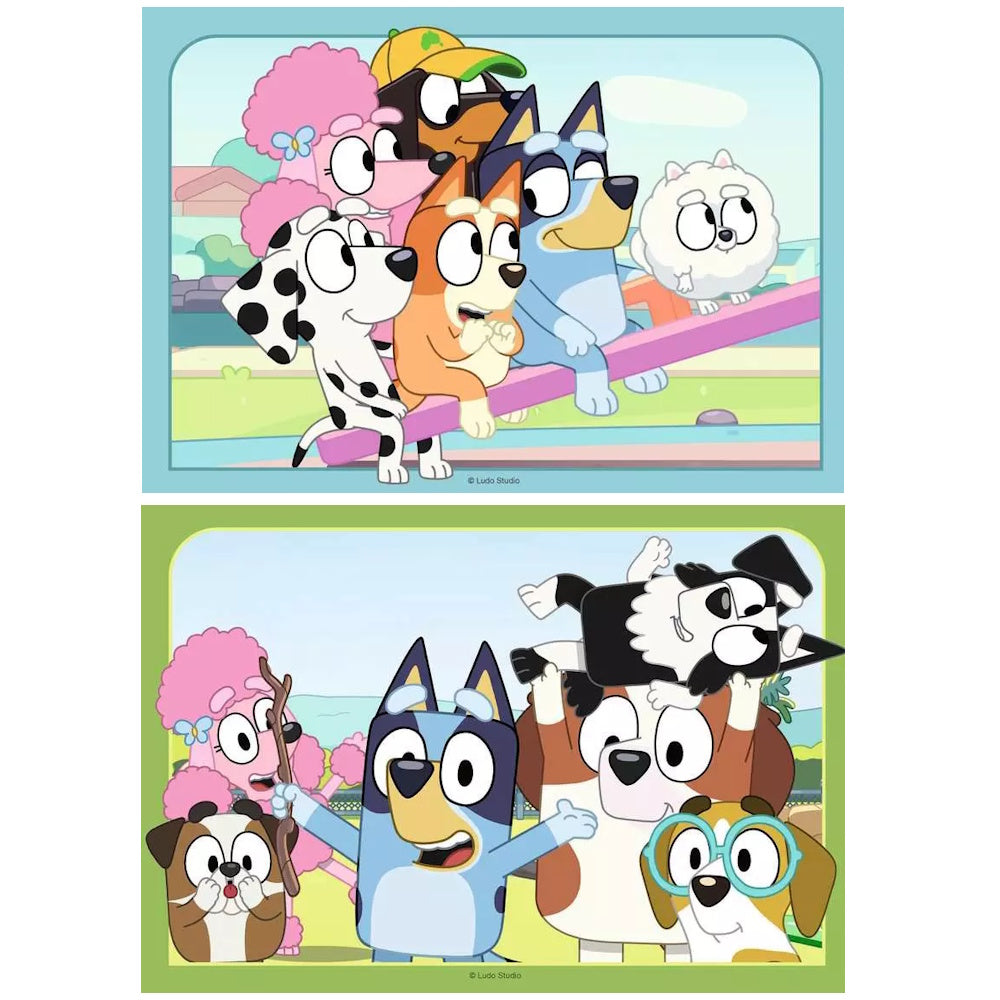 Ravensburger 2 x 12 Piece Puzzles - Fun with Bluey
