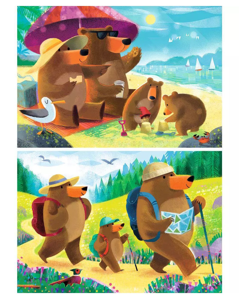 Ravensburger 2 x 24 Piece Puzzles - Camping / Travel