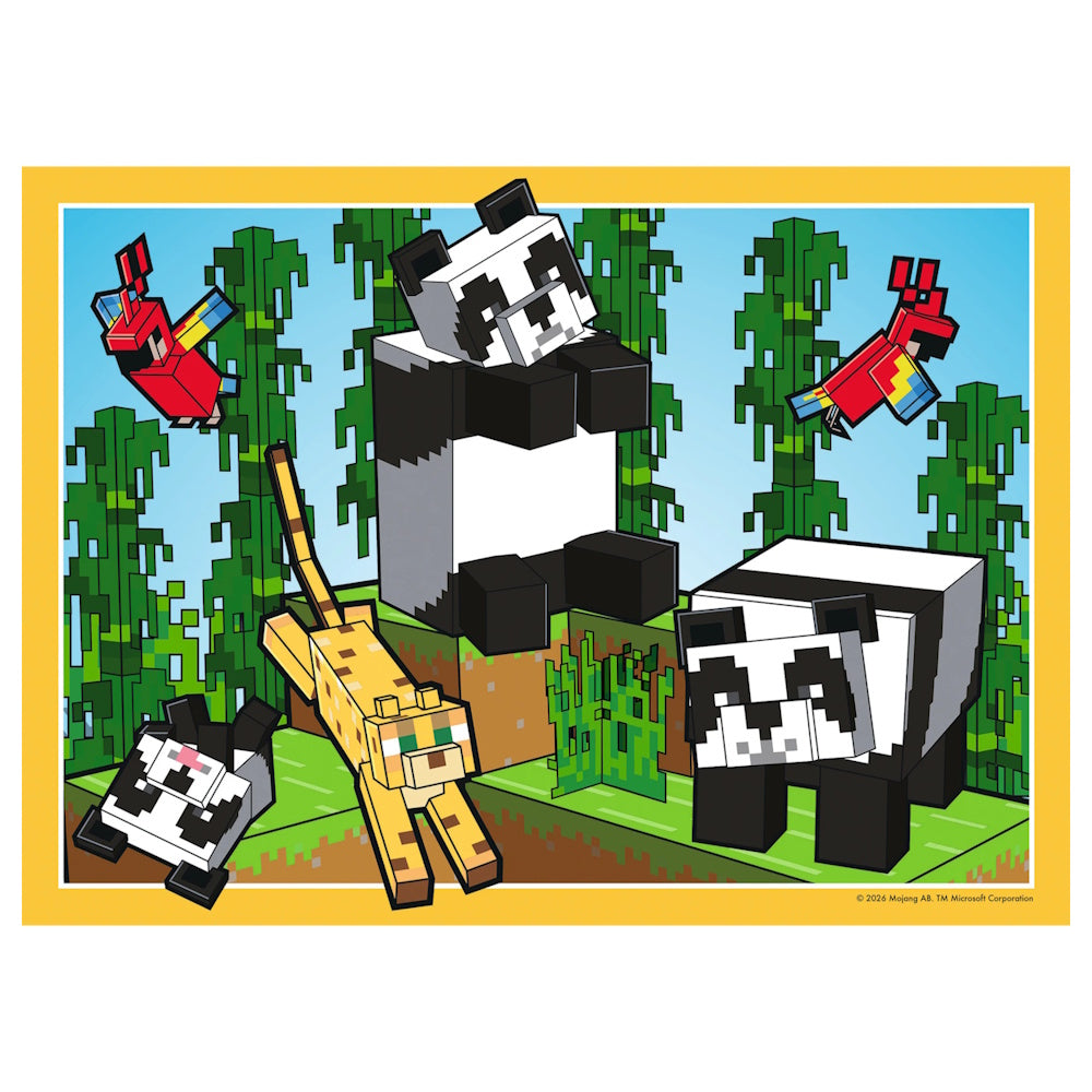 Ravensburger 4 x 100 Piece Puzzles - Minecraft Realms & Adventures