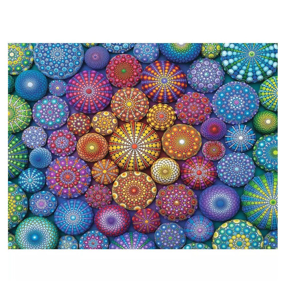 Ravensburger 2000 Piece Puzzle - Radiating Rainbow Mandalas