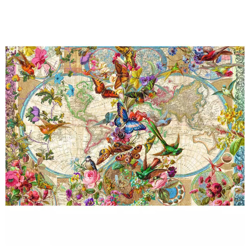 Ravensburger 3000 Piece Puzzle - Flora & Fauna World Map