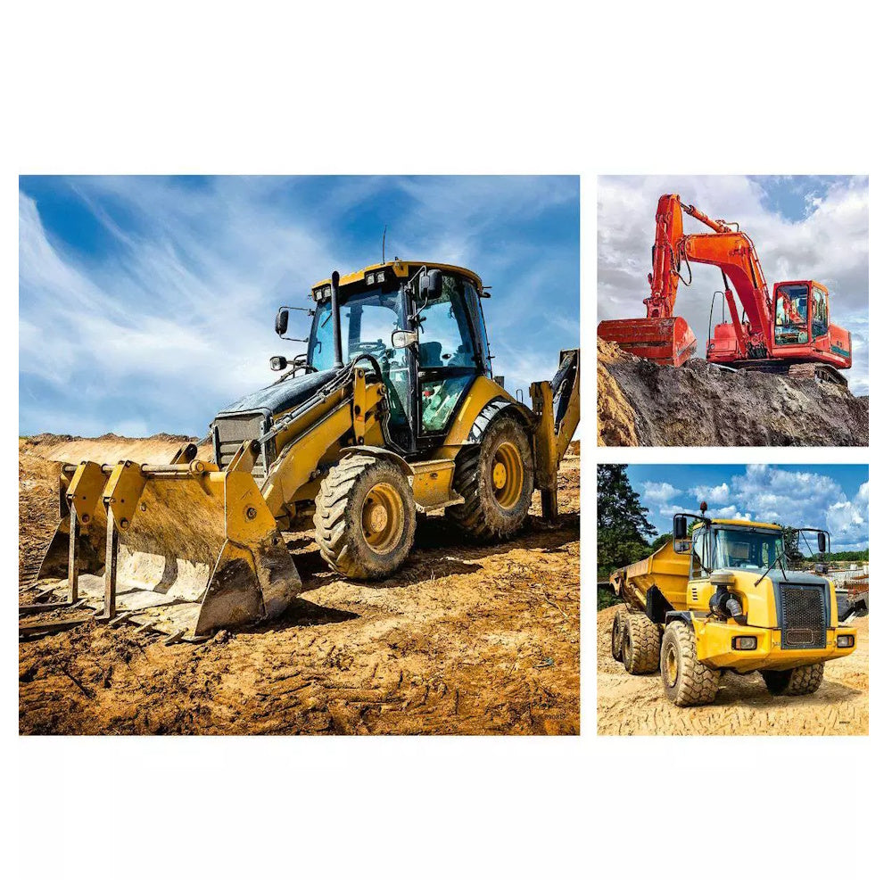 Ravensburger 3 x 49 Piece Puzzles - Digger at Work
