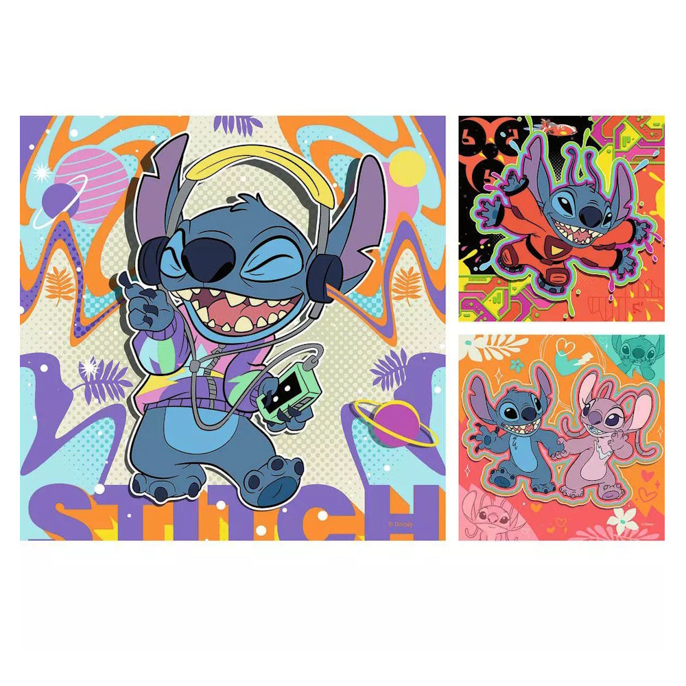 Ravensburger 3 x 49 Piece Puzzles - Disney Stitch