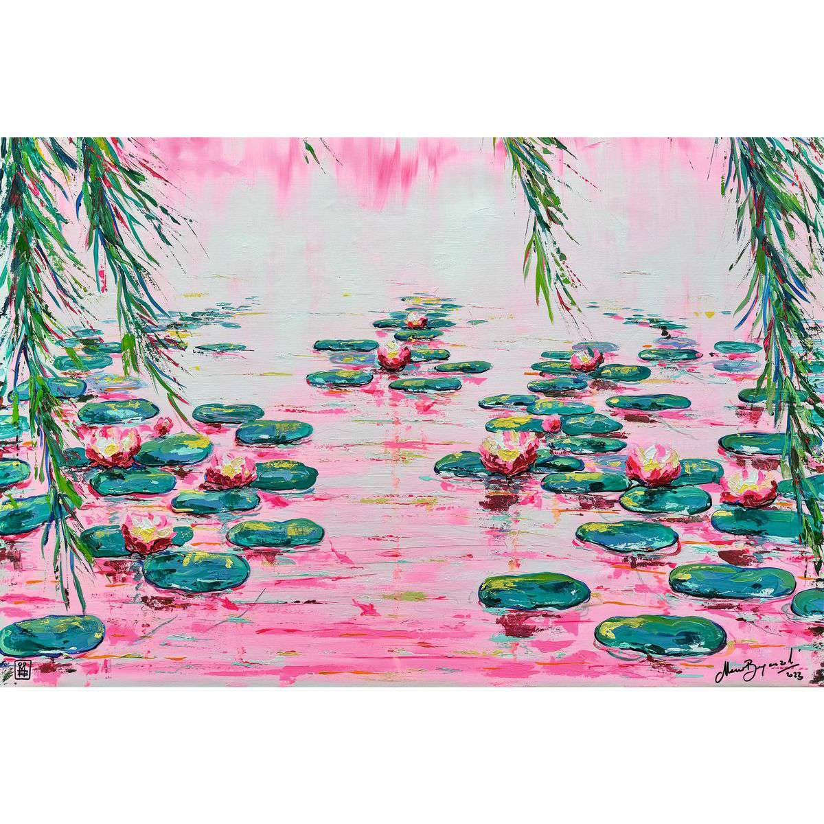 Ravensburger 4000 Piece Puzzle - Pink Water Lilies
