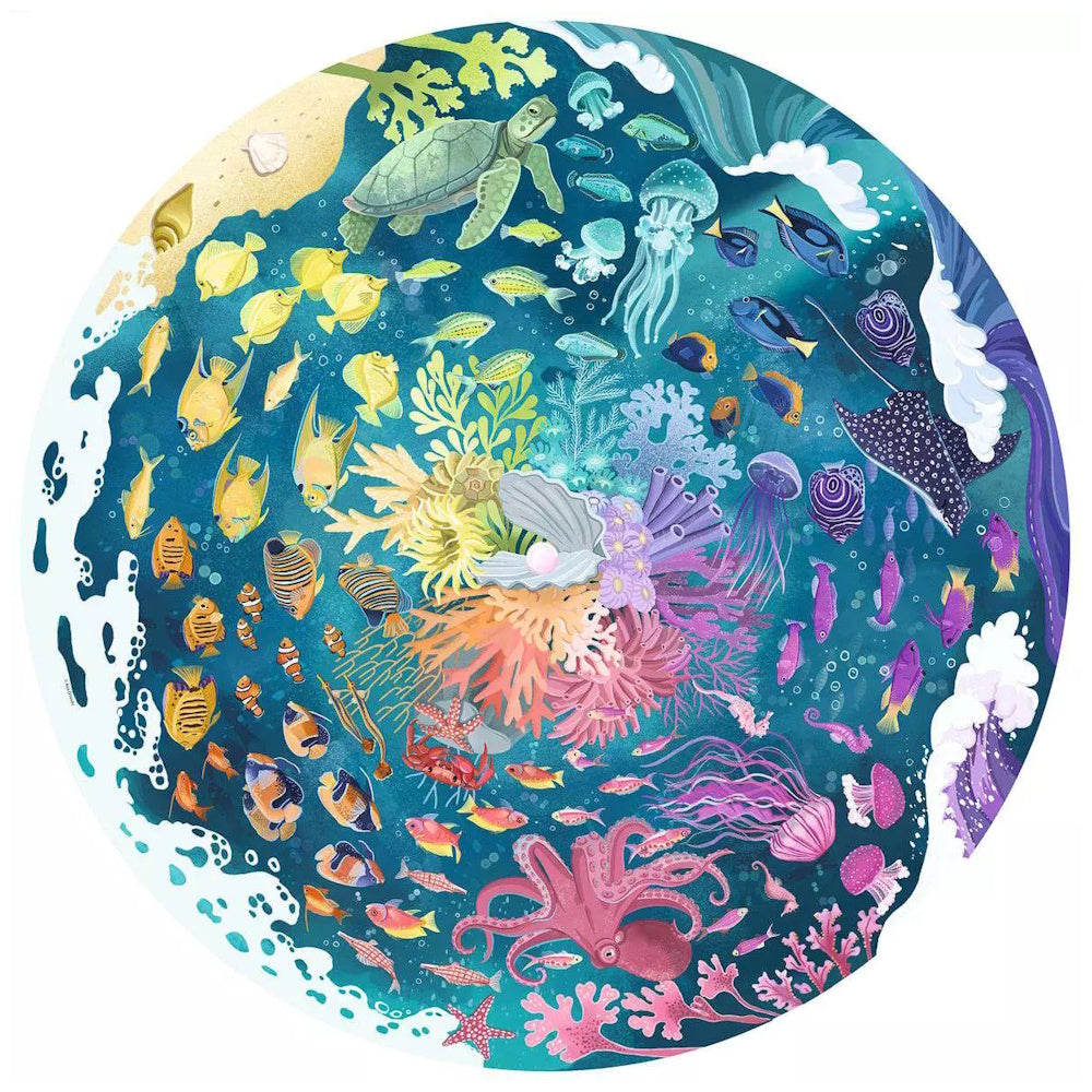 Ravensburger 500 Piece Round Puzzle - Circle of Colours: Ocean