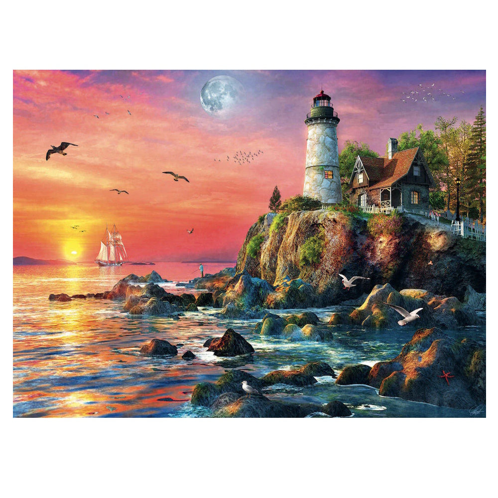 Ravensburger 500 Piece Puzzle - Lighthouse at Sunset